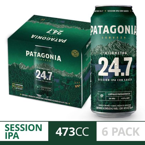 Cerveza Patagonia 24.7 473 Ml X 6 U