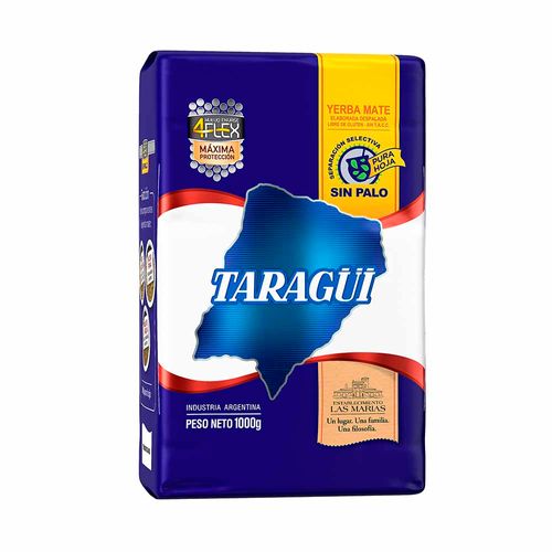 Yerba Mate 4flex Sin Palo Taragui 1 Kg