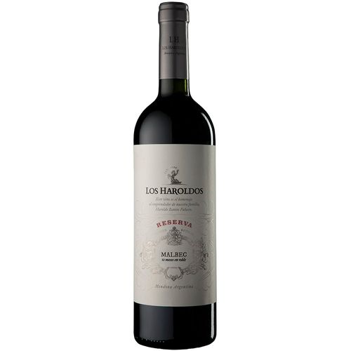 Vino Tinto Los Haroldos Reserva De Familia Malbec 750 Cc