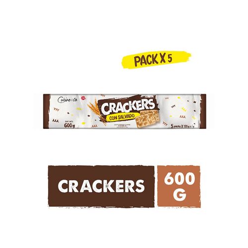 Crackers Con Salvado Cuisine & Co X 5 Unidades