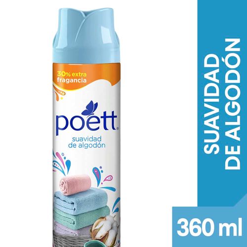 Desodorante De Ambiente Poett Suavidad De Algodon 360 Ml