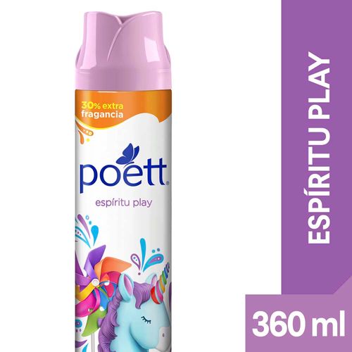 Desodorante De Ambiente Poett Espiritu Play 360 Ml