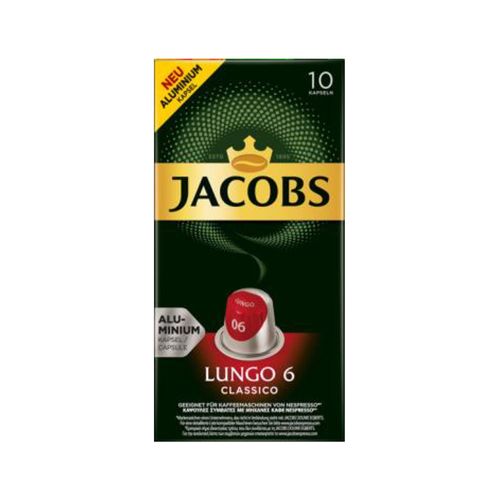 Capsulas Café Lungo Clasico 6 Jacobs