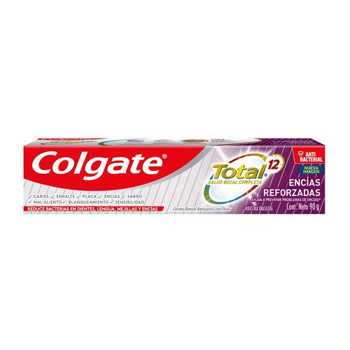 Pasta Dental Total Encías Saludables Con Flúor 90 Gr Colgate
