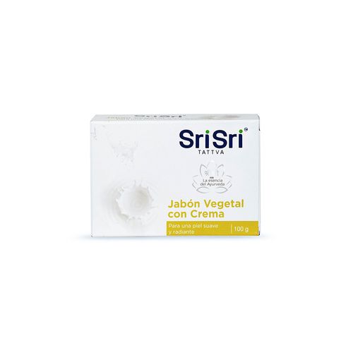 Jabón Vegetal Con Crema 100 Gr Sri Sri Tattva