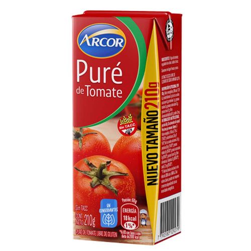 Pure De Tomate Arcor X210g