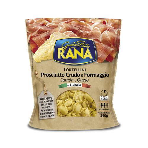 Tortellini Jamón Y Queso Rana 250g