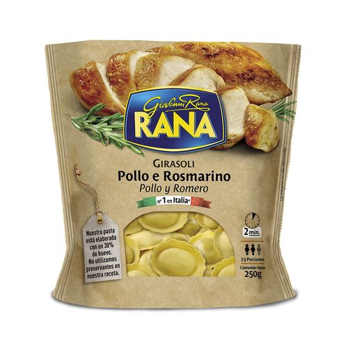 Girasoli Pollo Y Romero Rana 250g