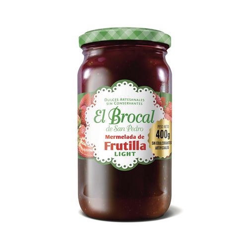 Mermelada Frutilla Light El Brocal 400 Gr