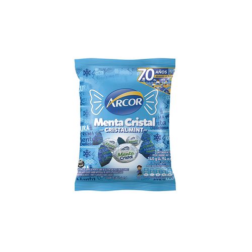 Caramelos Arcor Cristal Mint 140g