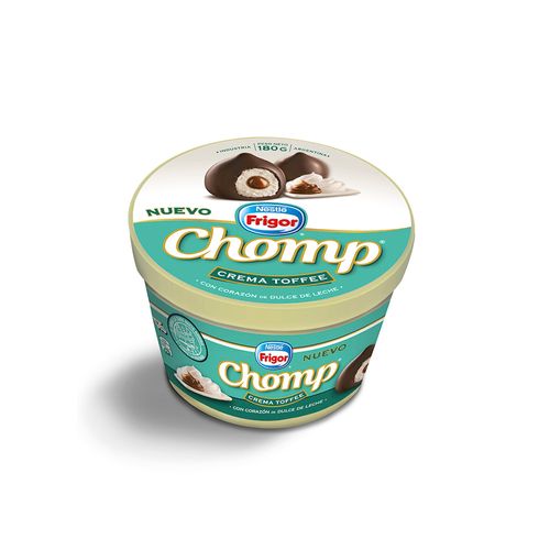 Helado Chomp Crema Toffee Con Corazón Dulce De Leche 200 Gr