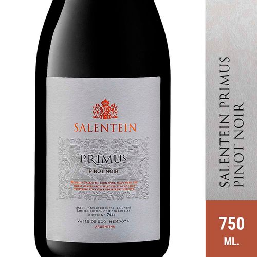 Vino Salentein Primus Pinot Noir 750 Ml
