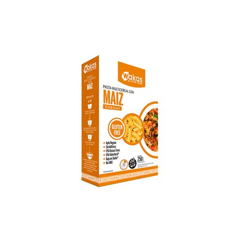 Pasta Multicereal Con Maiz Wakas 250 Gr