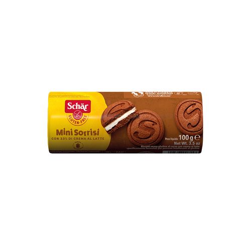 Galletitas Schar Rellenas Mini Sorrisi 100 Gr