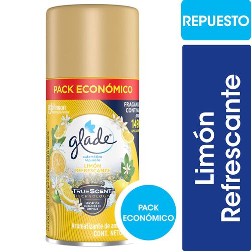 Aromatizador Automatico Glade Limón Repuesto 170ml