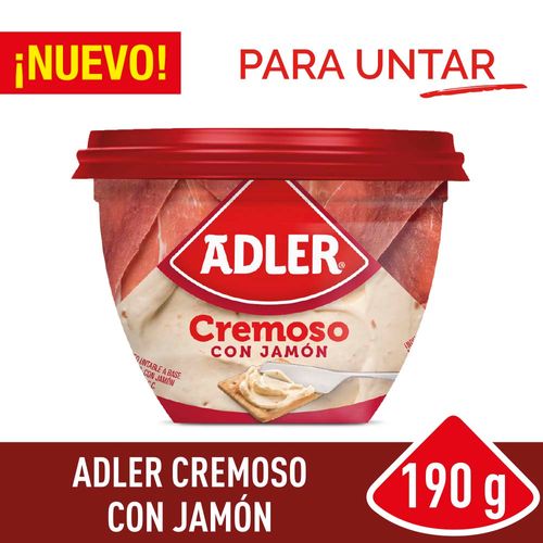 Queso Untable Adler Crem Con Jamón X 190g