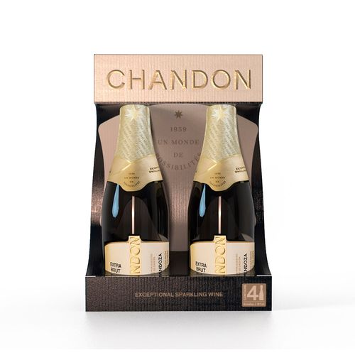 Espumante Chandon Extra Brut Estuche Fourpack 187 Ml