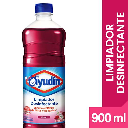 Limpiador Desinfectante Ayudin Floral Botella 900 Ml