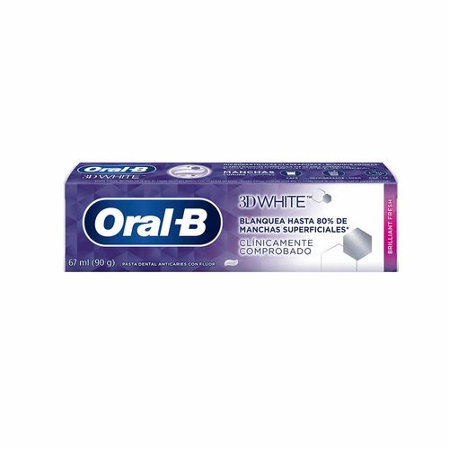 Pasta Dental Oral B 3d White Brilliant Fresh 90 Gr