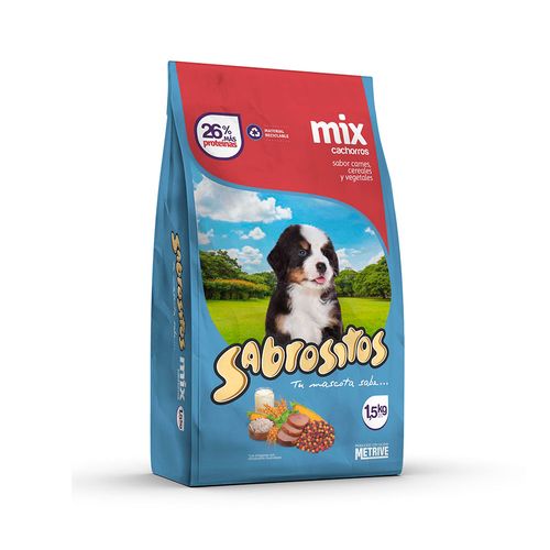 Sabrositos Cachorro Mix Carnes, Cereales  Y Vegetales  X1.