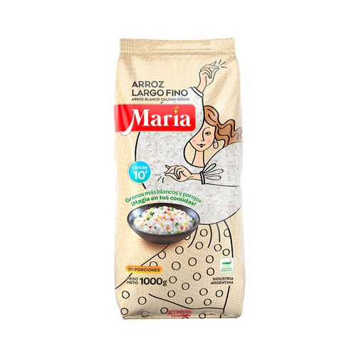 Arroz Maria Largo Fino X1kg
