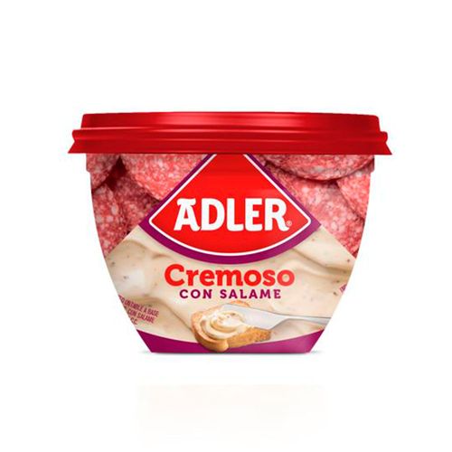 Queso Untable Adler Cremoso Con Salame 190gr