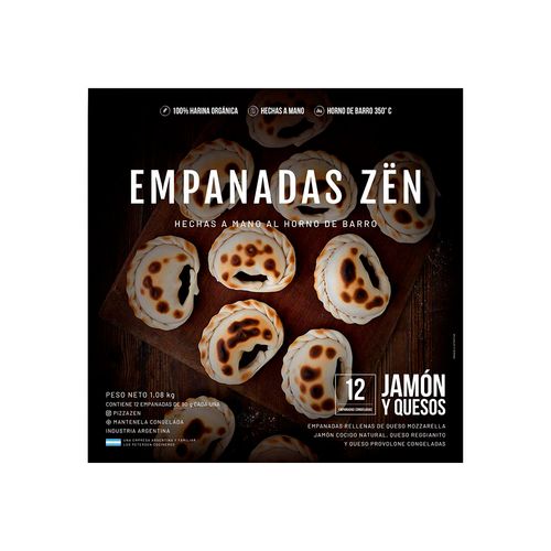 Empanadas Zen Jamon Y Queso 12u 1kg