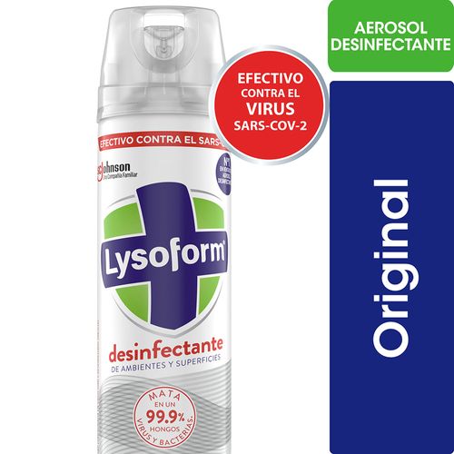 Desinfectante De Ambientes Y Elimina Olores Lysoform Original En Aerosol 360ml