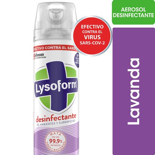 Desinfectante Ambiente Lysoform Lavanda Aerosol 360ml