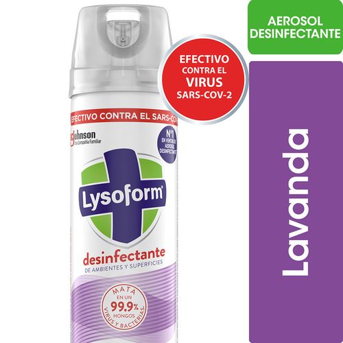 Desinfectante Ambiente Lysoform Lavanda Aerosol 285ml