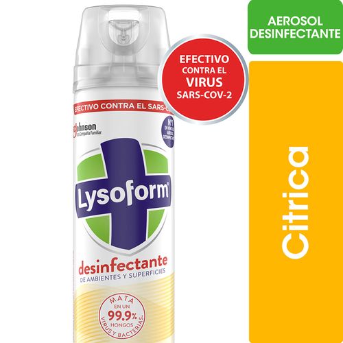 Desinfectante Ambiente Lysoform Cítrica Aerosol 360ml