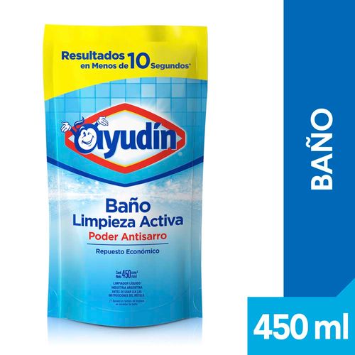 Limpiador De Baño Ayudin Limpieza Activa Envase Economico 450 Ml