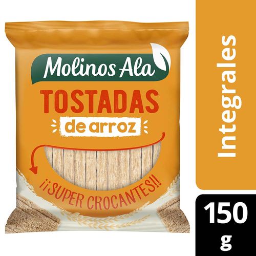 Tostadas De Arroz Integral Molinos Ala 150 Gr