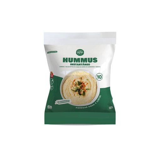 Hummus Instantaneo Harina Garbanzo Y Sesamo100g Natural Pop