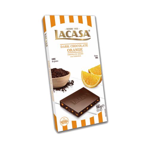 Chocolate Lacasa Negro Naranja X100g