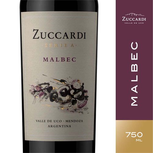 Vino Zuccardi Serie A Malbec X 750 Cc