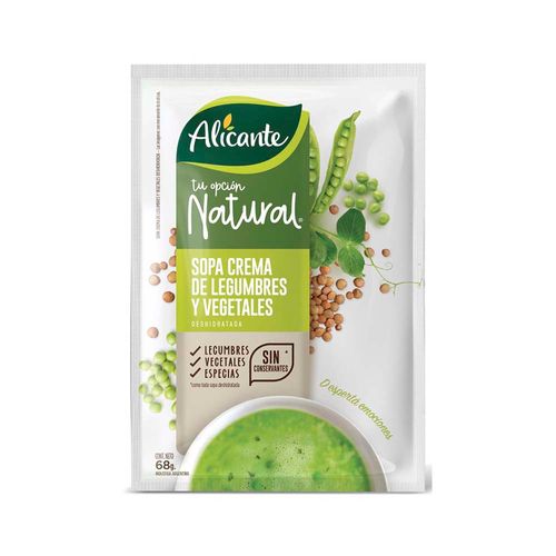 Sopa Crema Natural Alicante Legum Y Vegetales