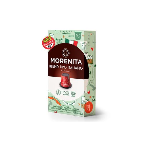 Café En Capsulas Italiano La Morenita 52 Gr