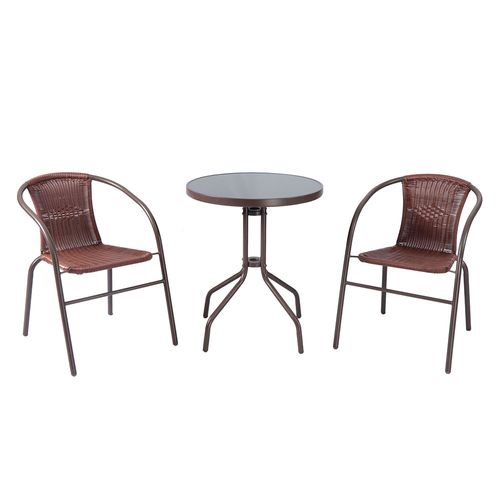 Set Bistro Rattan Courel Café Outzen