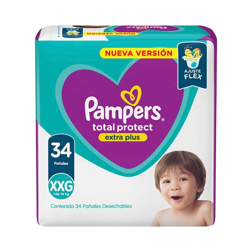 Pañales Pampers Total Protect Xxg X34