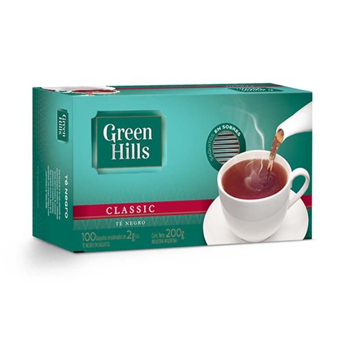 Té Green Hills Saquitos 200 Gr