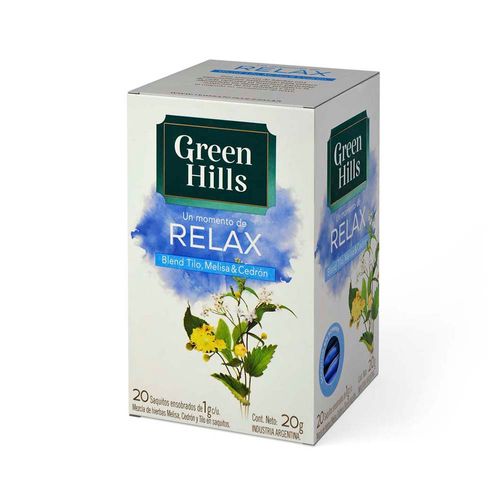 Te Green Hills Blend Relax 20 Saquitos X 1 Gr