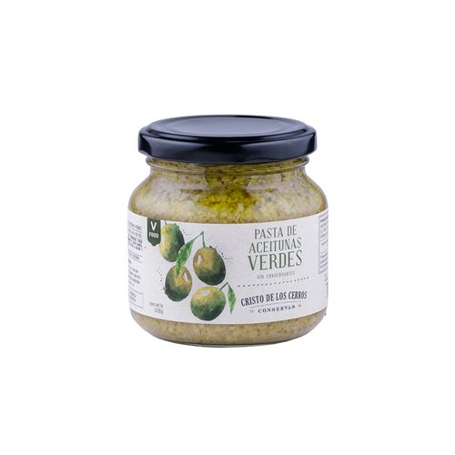 Pasta De Aceitunas Verdes Cristo De Los Cerros X220g