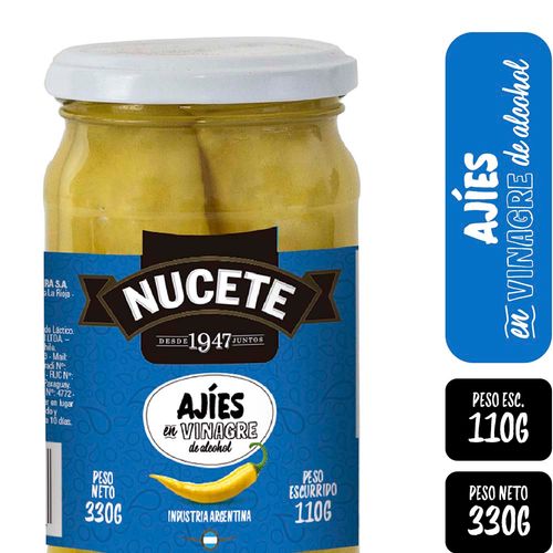 Ajíes Nucete En Vinagre 330 Gr