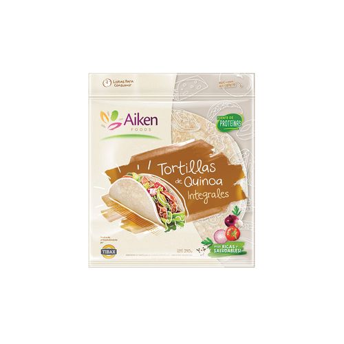 Tortillas De Quínoa Integrales 210 Gr Aiken
