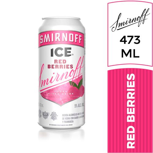 Vodka Smirnoff Ice Red Berrie 473 Ml