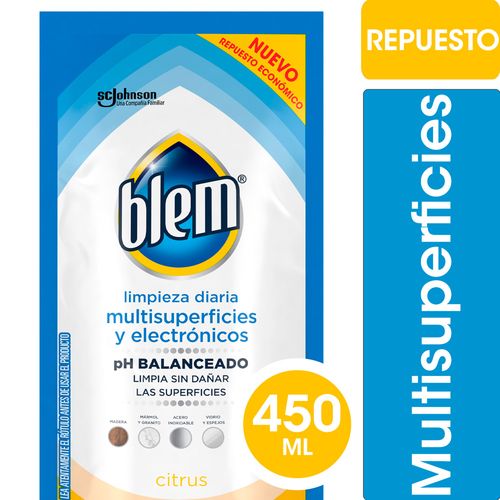 Limpiador Multisuperficies Citrus Repuesto 450 Ml Blem