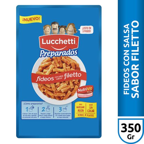 Fideos Preparados Filetto Lucchetti X 350g