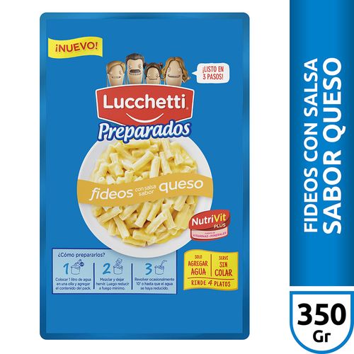 Fideos Preparados Queso Lucchetti X350g