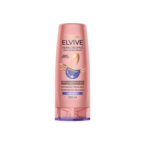 Acondicionador Elvive Kera Liso Brillo Sedosidad 200 Ml